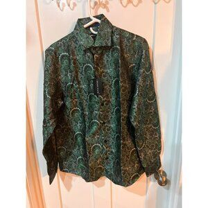 Barry Wang Paisley Dress Shirt
